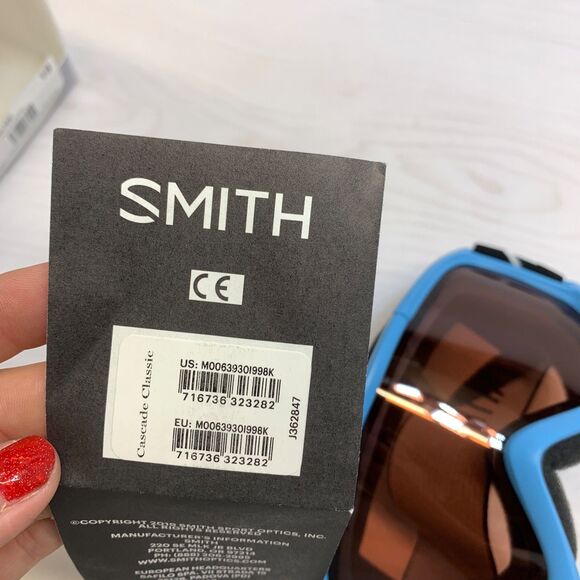 Optics Cascade Classic Medium Fit Snow Ski Goggles Blue Winter Snorkel Frame S2 - Picture 8 of 9